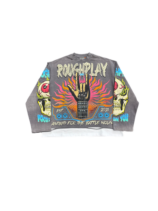 RoughPlay ‘Rockstar’ Longsleeve Grey