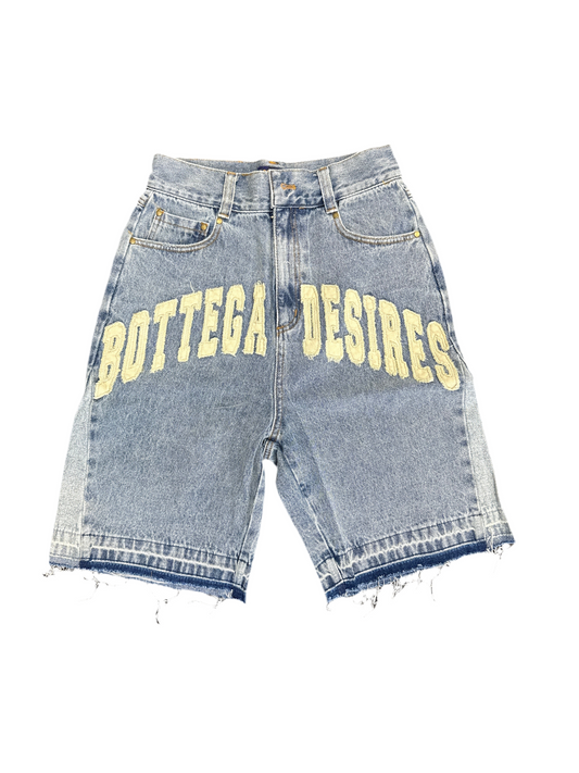 Bottega Desires Denim Shorts Blue
