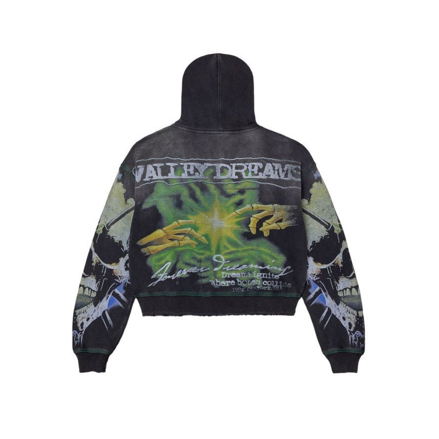 Vale Forever ‘Grave Digger’ Zip Up Hoodie Black
