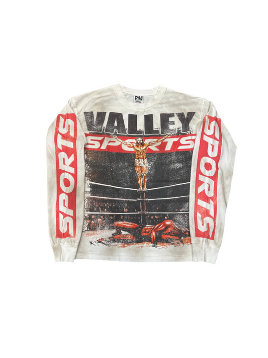 Vale Longsleeve Jesus 'Knockout' -White