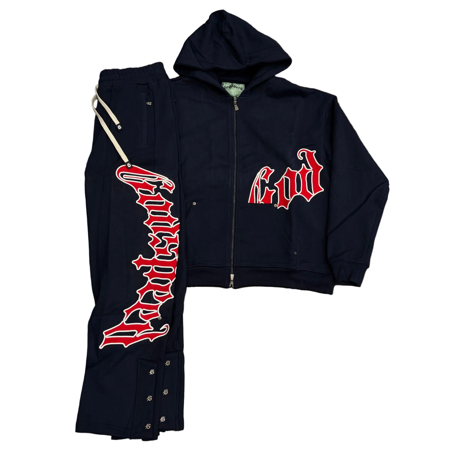 Godspeed Sweatsuit OG Logo V2- Navy/Red