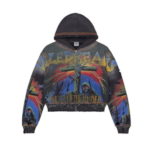 Vale Forever ‘Damned Big’ Zip Up Hoodie Black