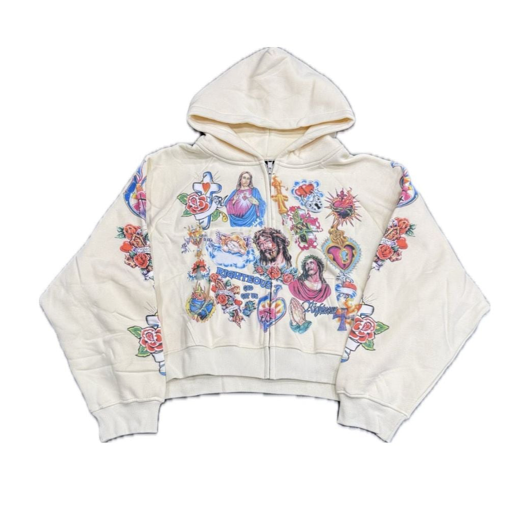 We Are Righteous 'Risen King' Hoodie Tan