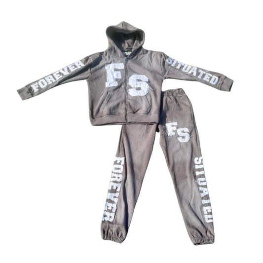 Forever Situated Grey FS Sweatsuit