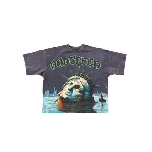 Godspeed 'Liberty' Tee-Navy