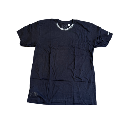 Chrome Hearts Neck Logo Black Tee