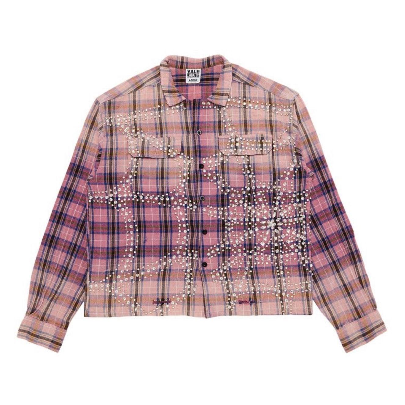 Vale Forever ‘Piggy Bank’ Flannel Rhinestone Pink