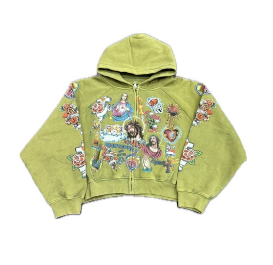 We Are Righteous 'Risen King' Hoodie Olive
