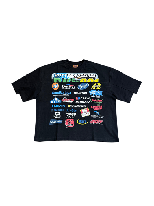 Bottega Desires ‘Race’ Tee Black