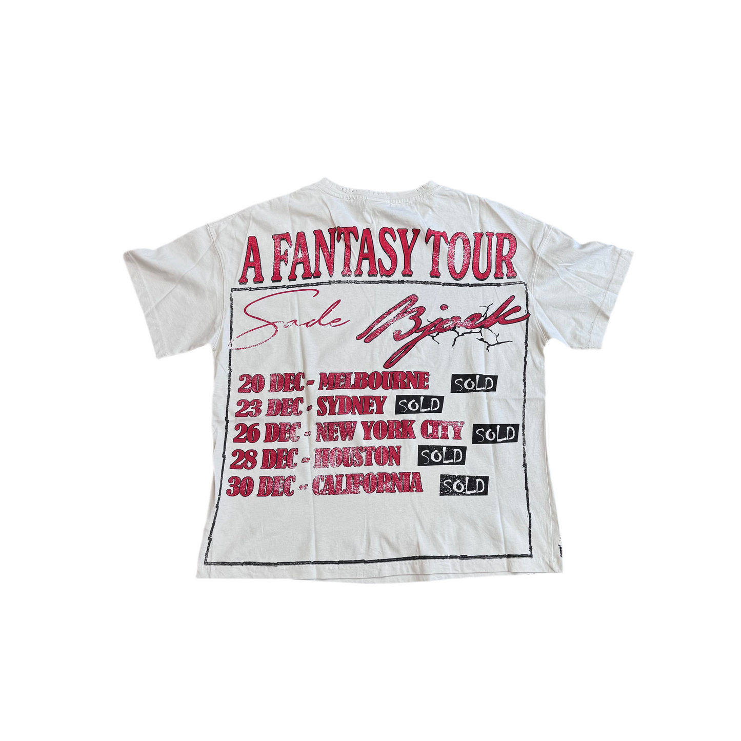Vale Sade Tour Cream Tee