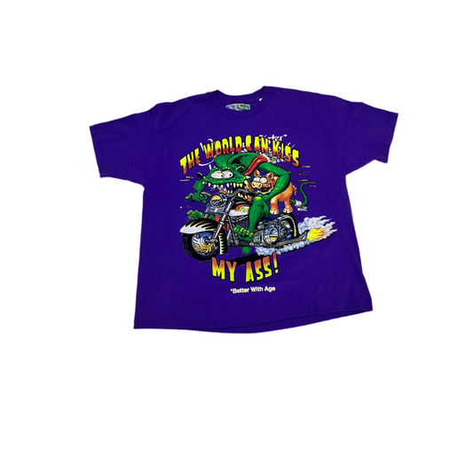 Better With Age ‘Kiss’ Bright Purple Tee