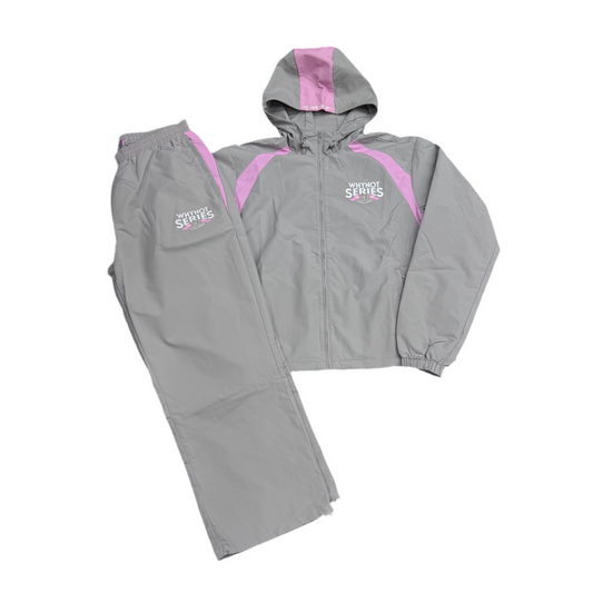Why Not 'World Series' Track Set Grey/Pink
