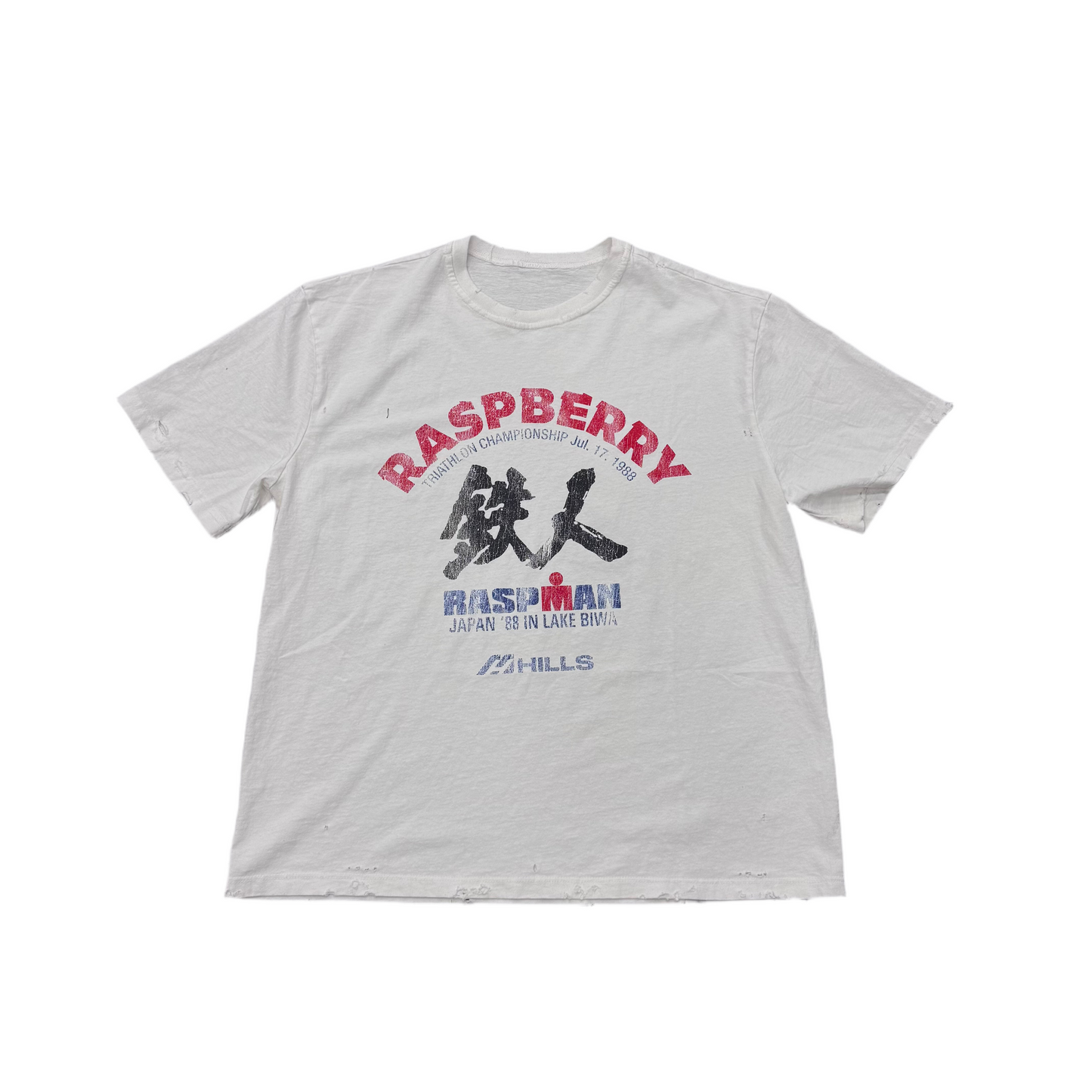 Raspberry Hills 'Triathlon Tee' White