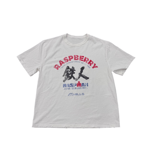 Raspberry Hills 'Triathlon Tee' White