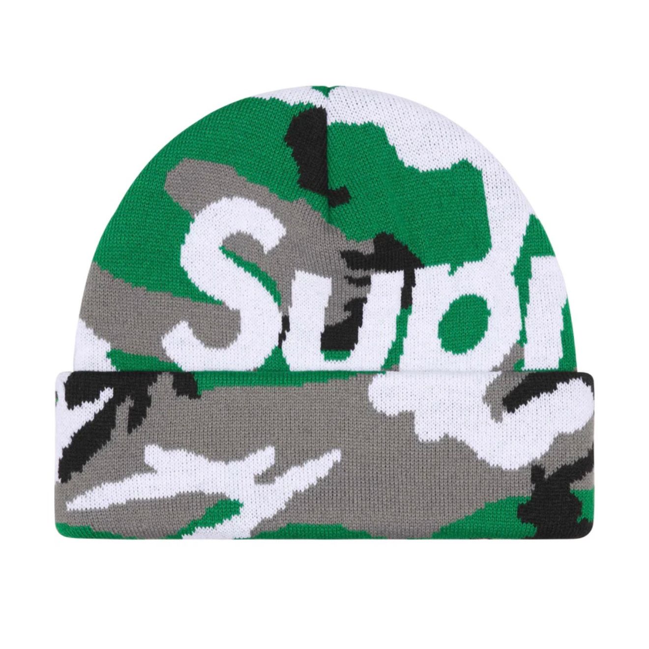 Supreme Beanie ‘Camo Big Logo’ Green