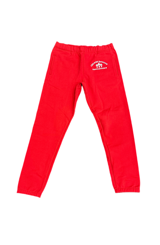 Chrome Hearts Vintage ‘Triple Cross Embroidered’ Sweatpants Red
