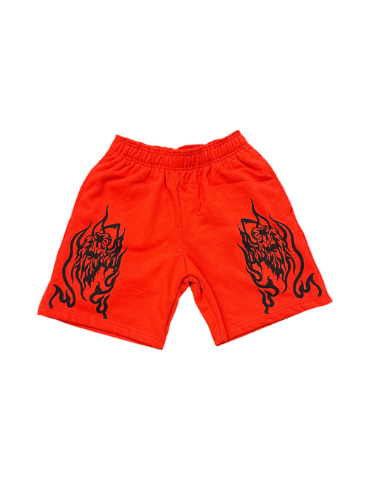 Warren Lotas Reaper Shorts Red