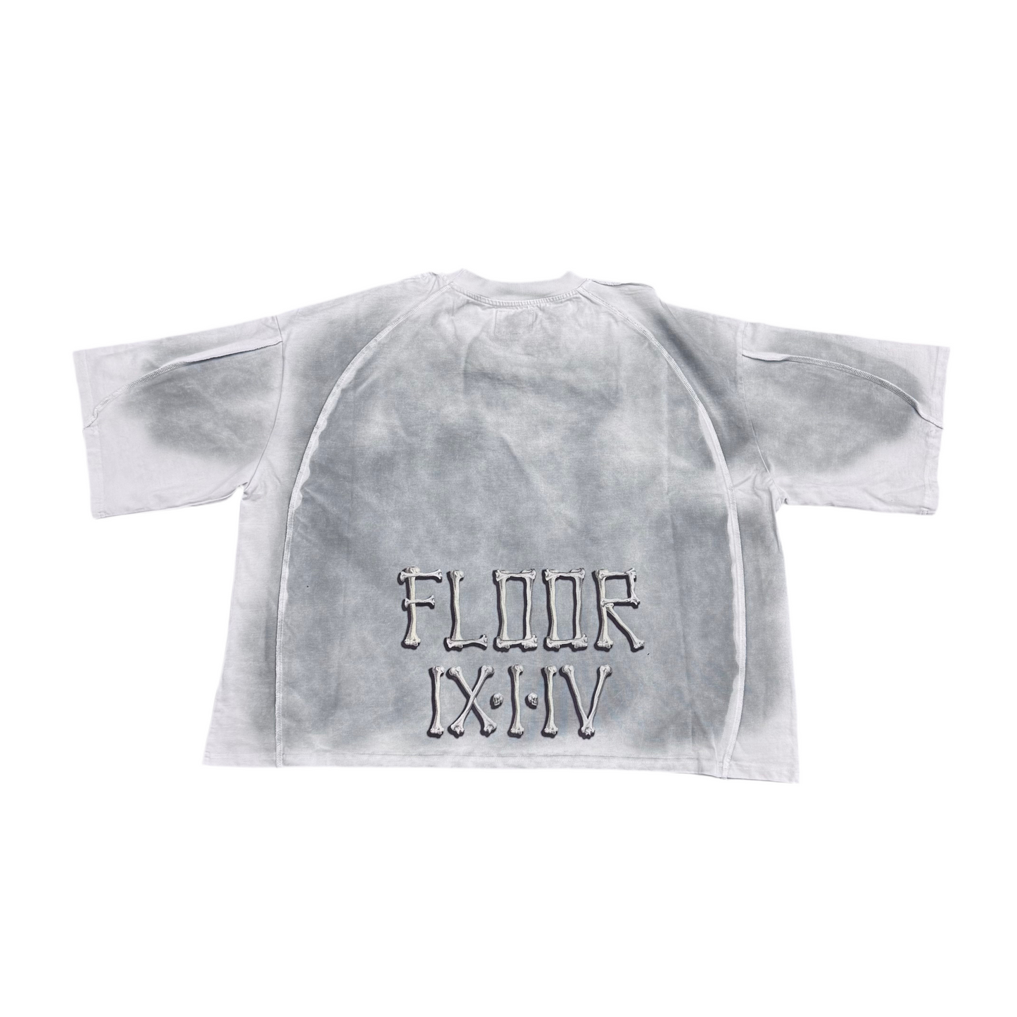 Floor 914 Skeleton Head Grey Shirt
