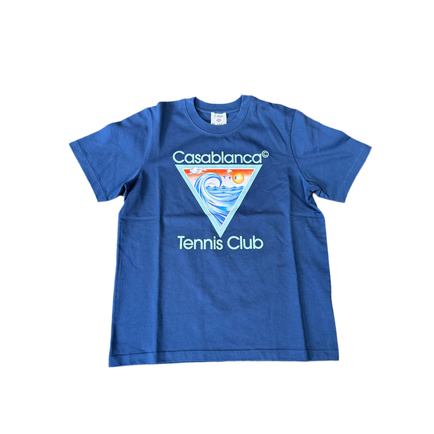 Casablanca Tennis Club Icon Navy Teeo