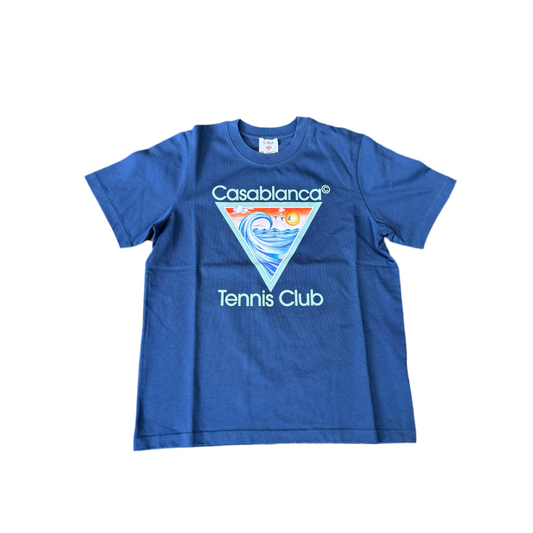 Casablanca Tennis Club Icon Navy Teeo
