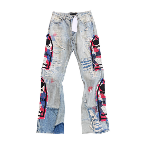 Who Decides War WDW American Flag Jeans