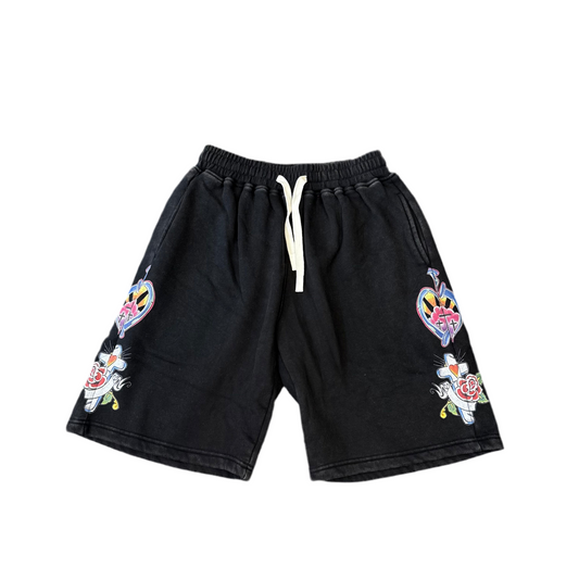 We Are Righteous Sweat Shorts Black