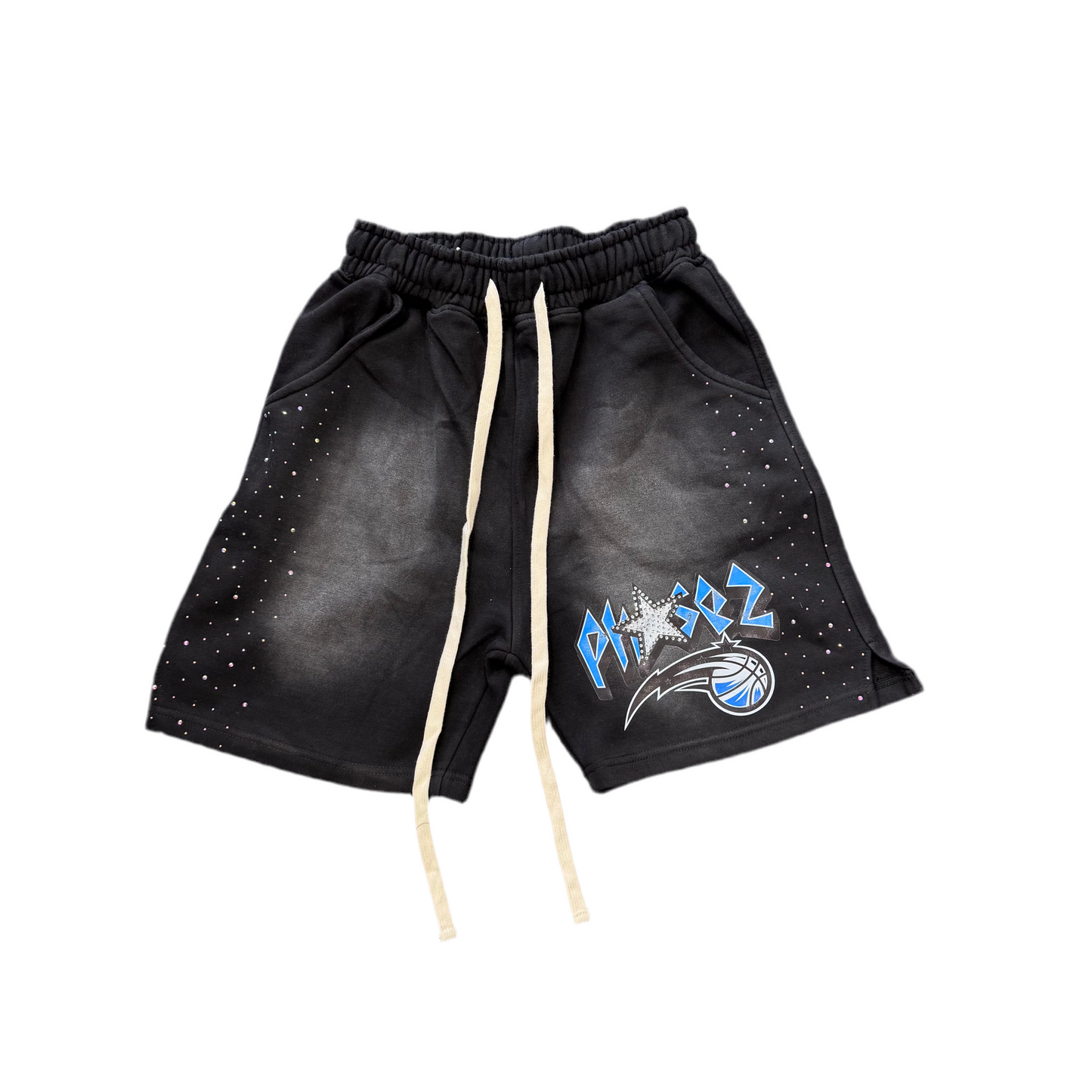 Phase 2 'Diamond Magic' Sweatshorts Black