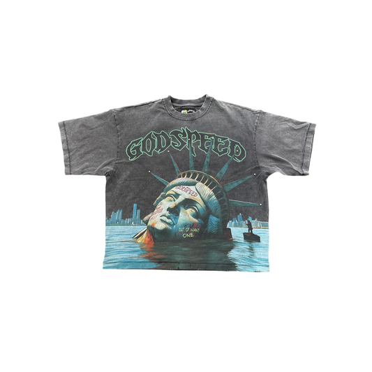 Godspeed 'Liberty' Tee- Charcoal