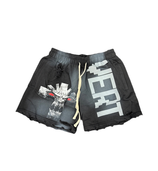 Vertabrae ‘C4’ Sweat Shorts Vonster Black