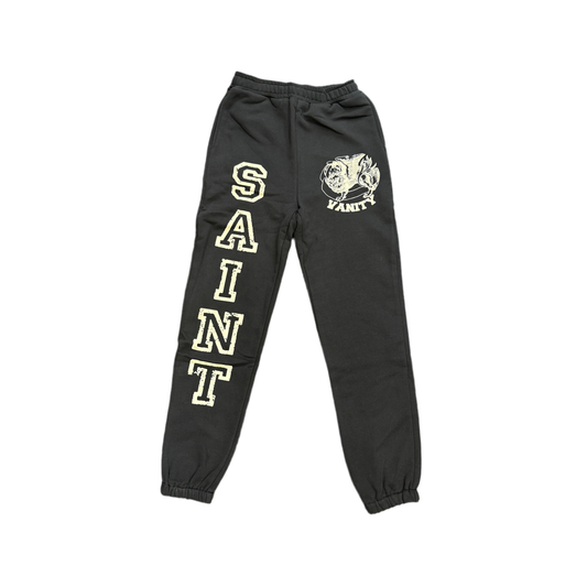 Saint Vanity ‘Vain Life’ Sweatpants Black/ Cream