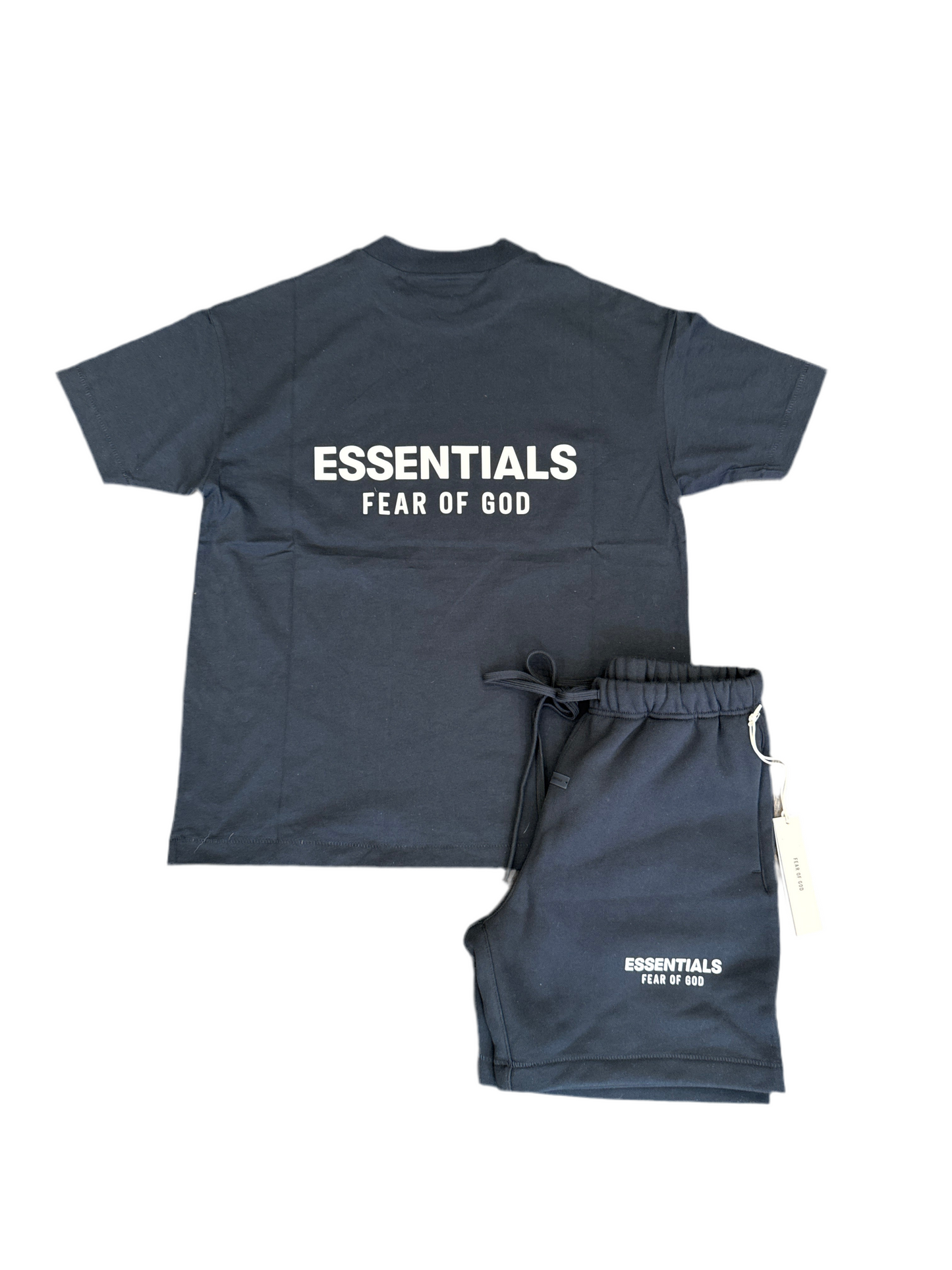 Essentials Fear Of God Logo-Black/White 'Jet Black'