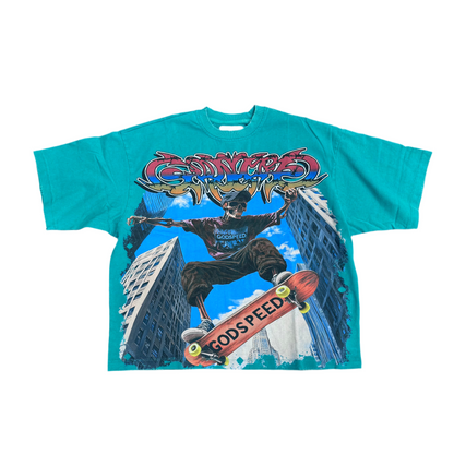 Godspeed ‘Ollie’ Tee Teal/Green