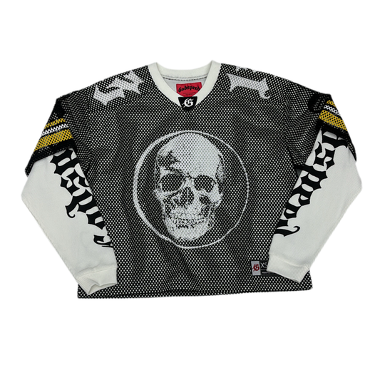 Godspeed White Thermal Jersey- Black/Yellow 'Steelers'