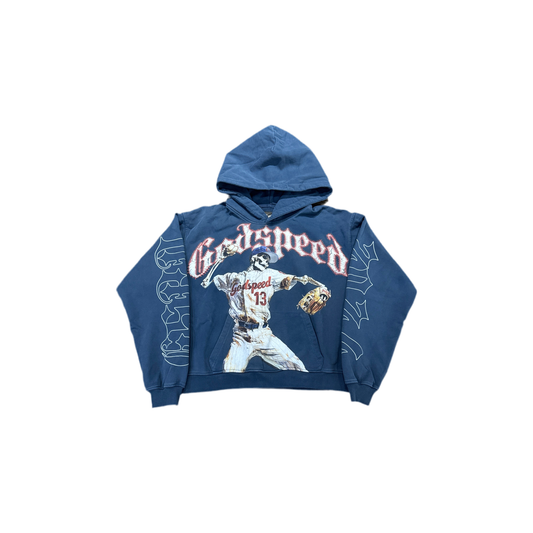 Godspeed ‘Baseball’ Hoodie-Navy