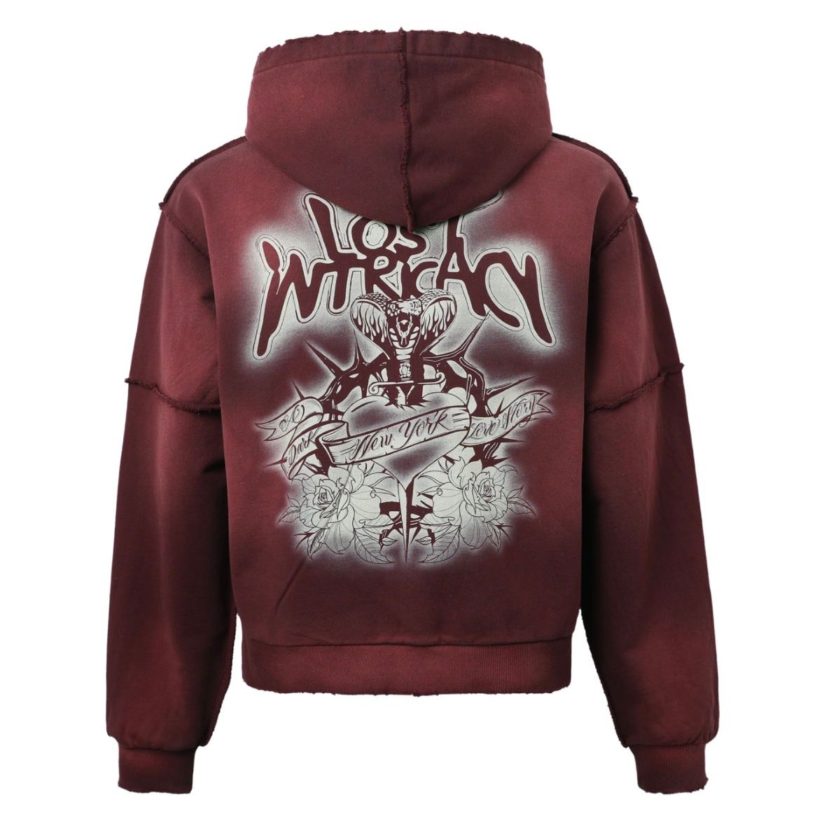 Lost Intricacy Burgundy Sweatsuit