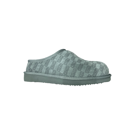 Kith Monogram Shearling Slippers- Stadium (Dark Grey)