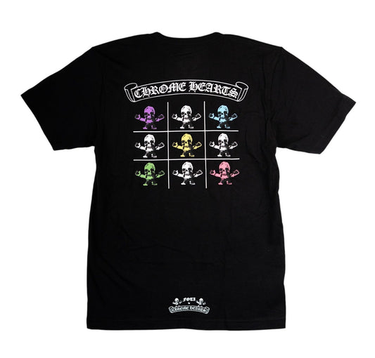 Chrome Hearts x FOTI Black Multi Color Skull Short Sleeve T-Shirt