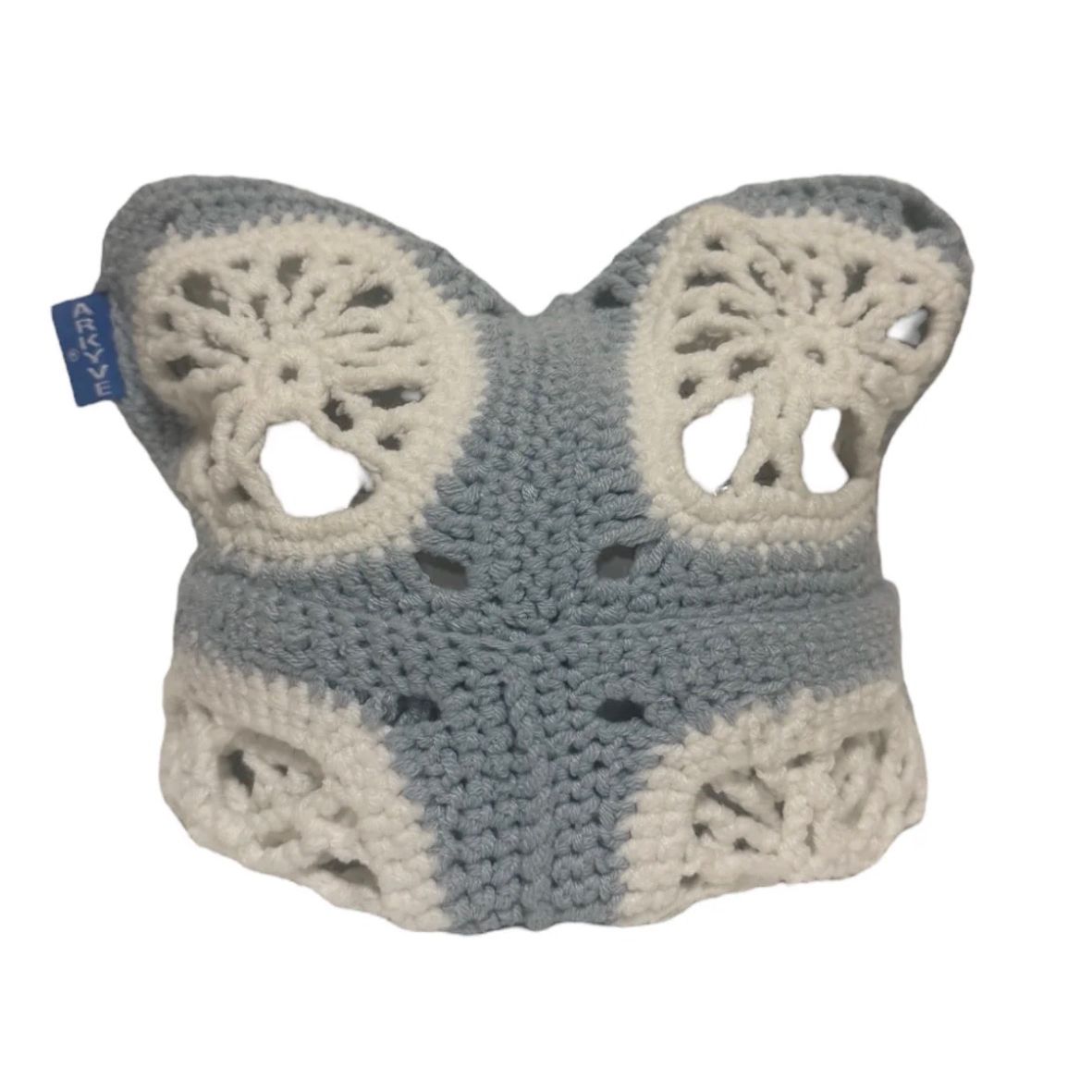 Arkyve Crochet ‘Frosted’ Cat Hat Beanie