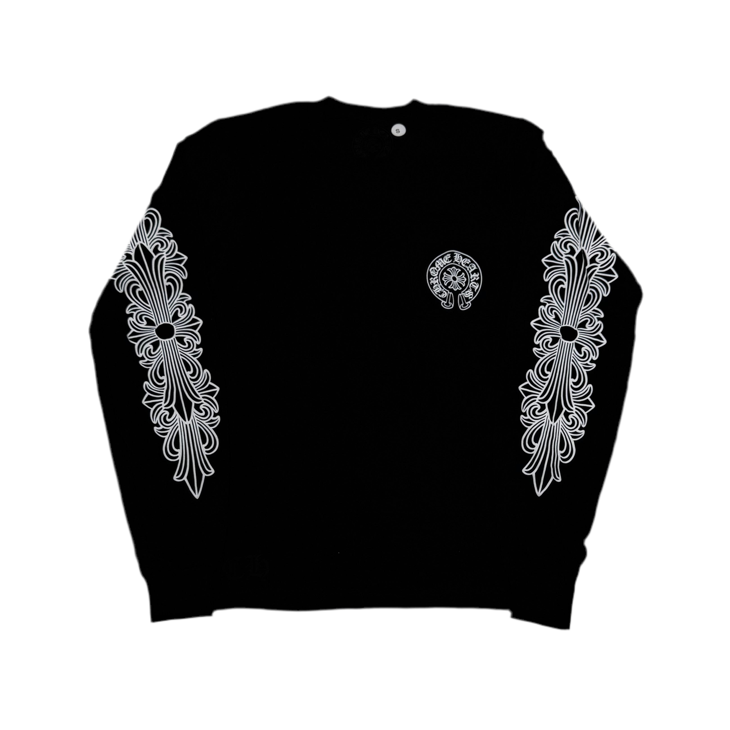 Chrome Hearts Black Miami Floral Longsleeve T-Shirt