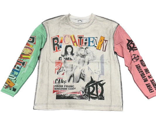 Rich Theory ‘Collage’ Longsleeve White