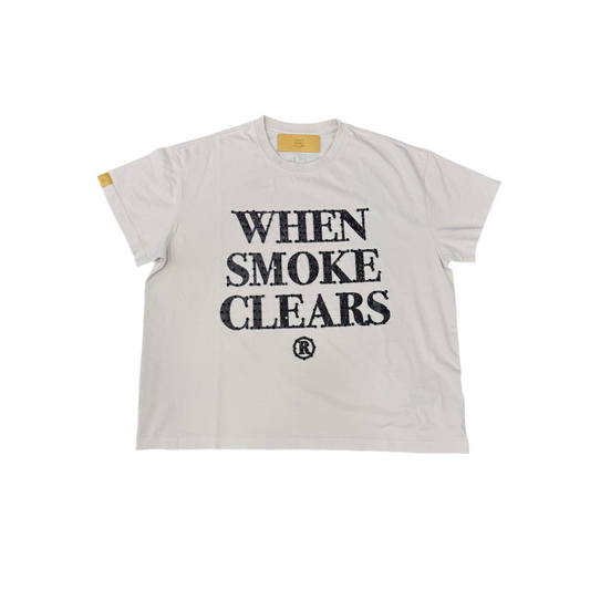 When Smoke Clears 'Diamond' Crop Black Tee