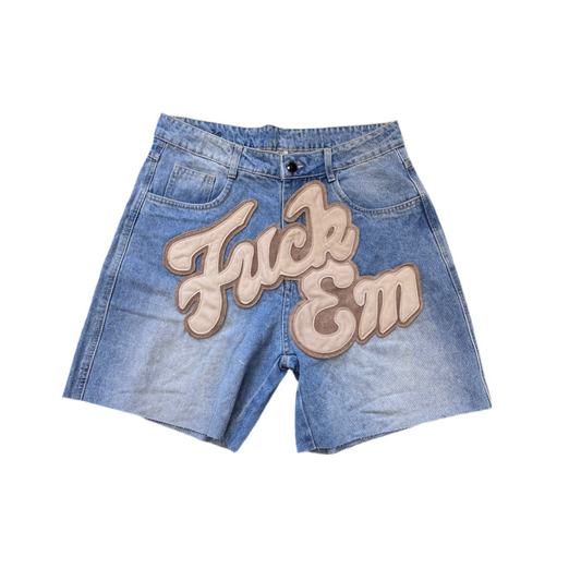 Fuck Em Jean Shorts