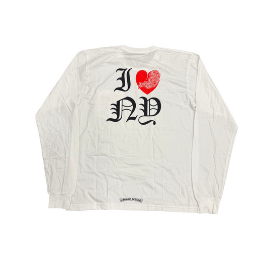 Chrome Hearts ‘NY Loves Chrome’ Longsleeve White