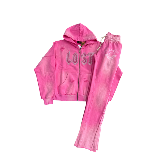 Lost Intricacy Solar Sweatsuit Pink
