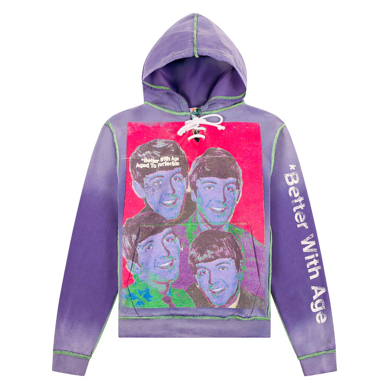 Better With Age ‘Help’ Periwinkle Hoodie