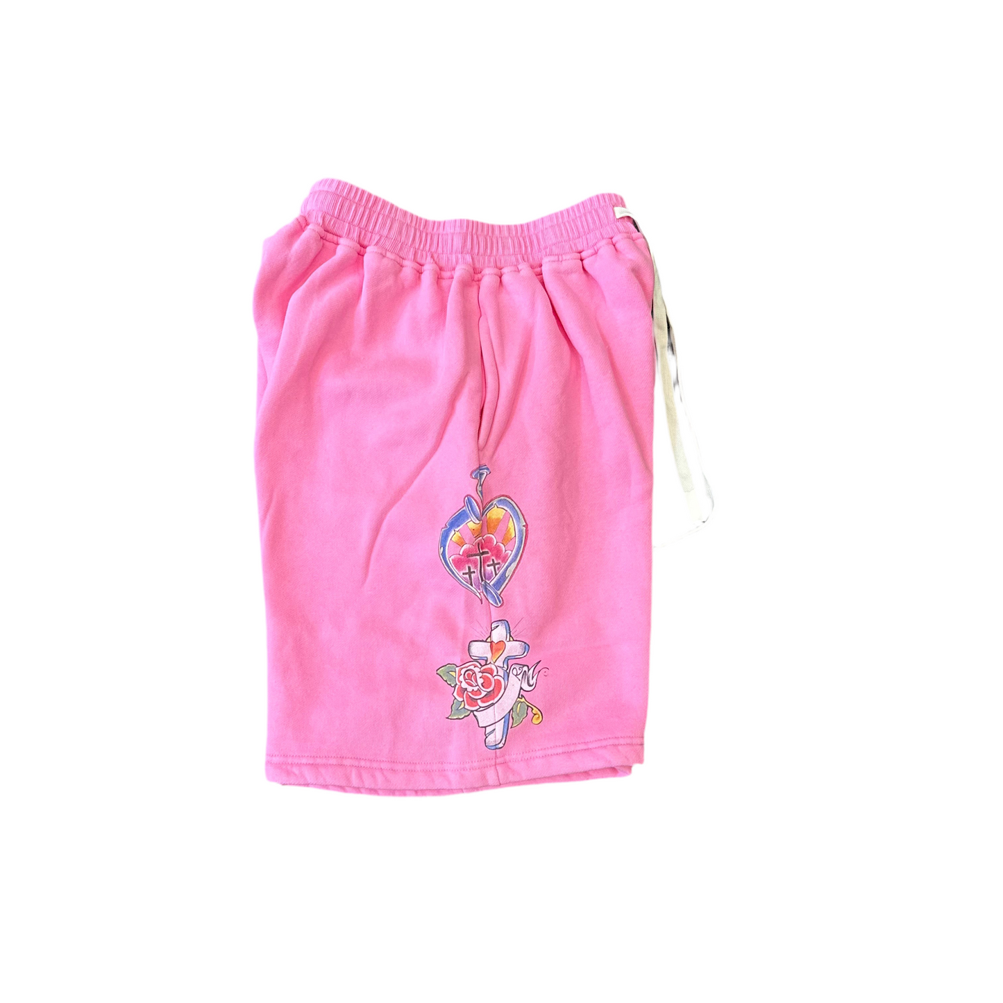 We Are Righteous Sweat Shorts Pink