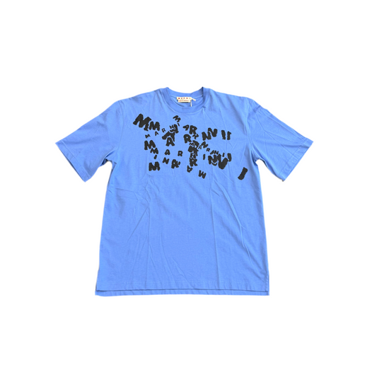 Marni 'Caos Logo' Tee Blue