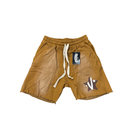 Vivant 'V Star' Brown Sweatshorts