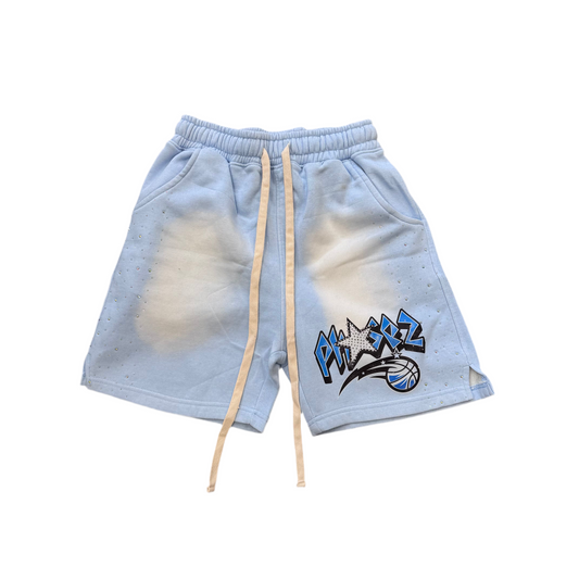 Phase 2 'Diamond Magic' Sweatshorts Baby Blue