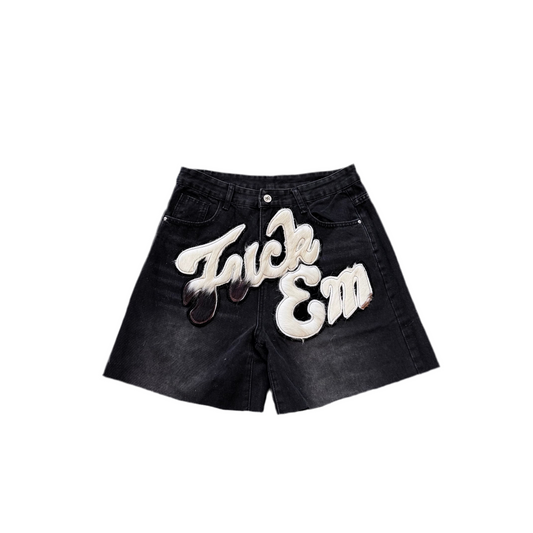 Fuck Em Jean Shorts